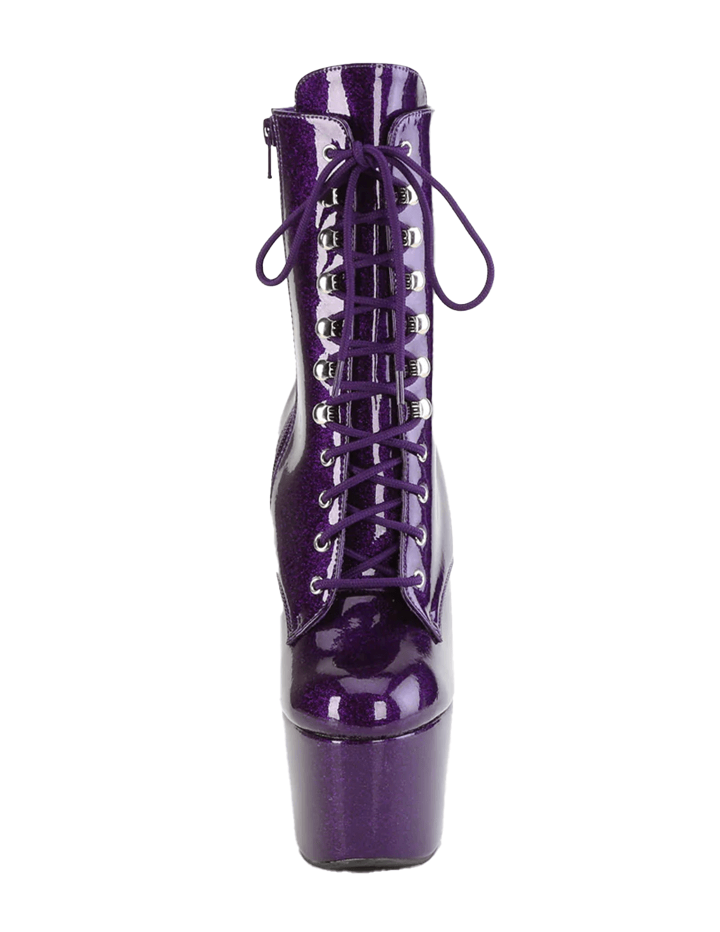Adore-1020GP Glitter Lace-Up Ankle Boot - Front