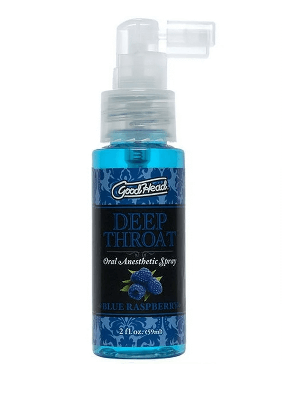 Goodhead Deep Throat Desensitizing Spray 2 oz Blue Rasperberry