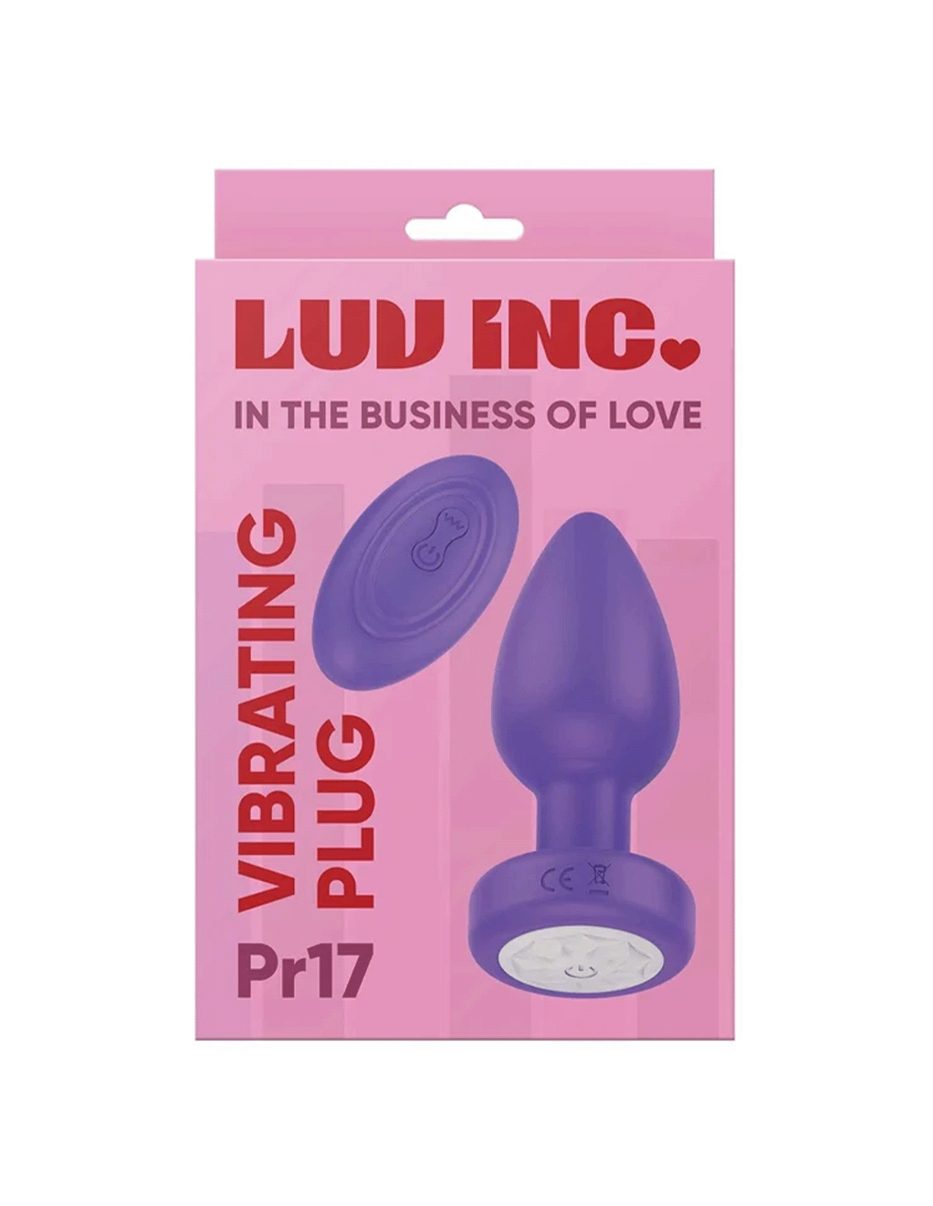 Luv Inc Pr17 Vibrating Plug w. Remote