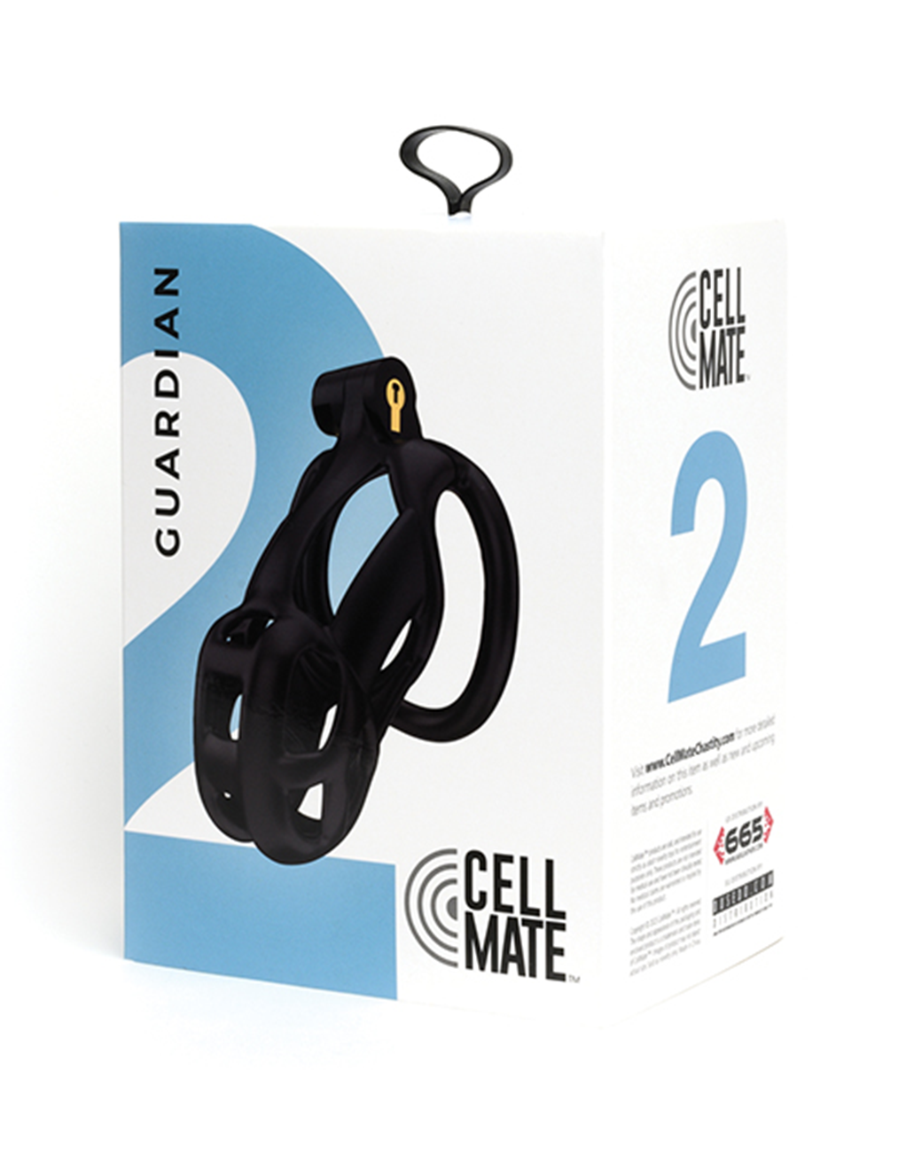 Cellmate Guardian Chastity Cage – Size 2 Black