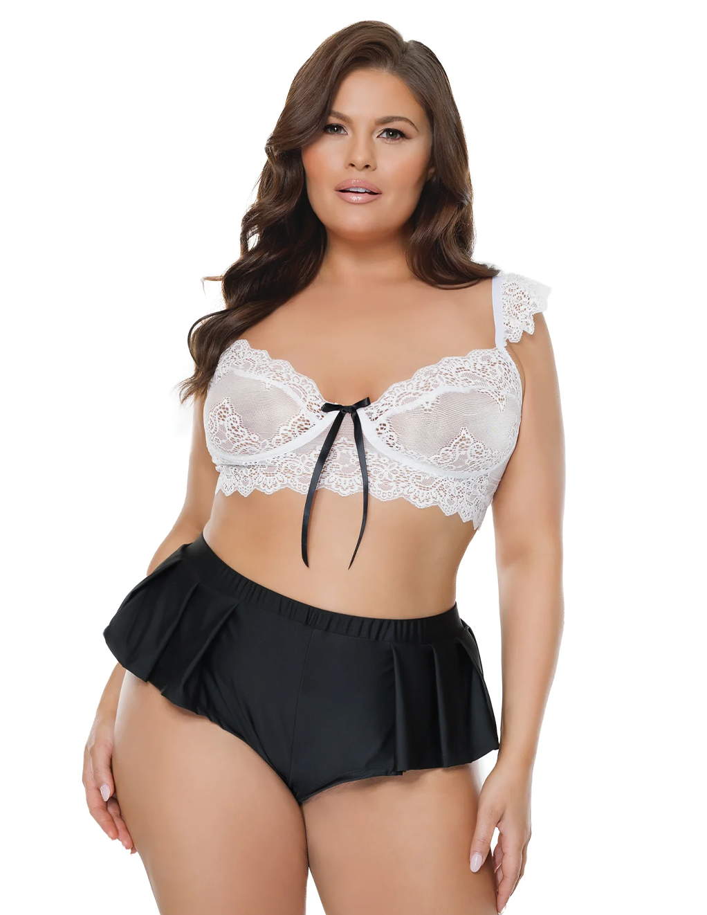 Lace Cap Sleeve Top & Tap Short Set