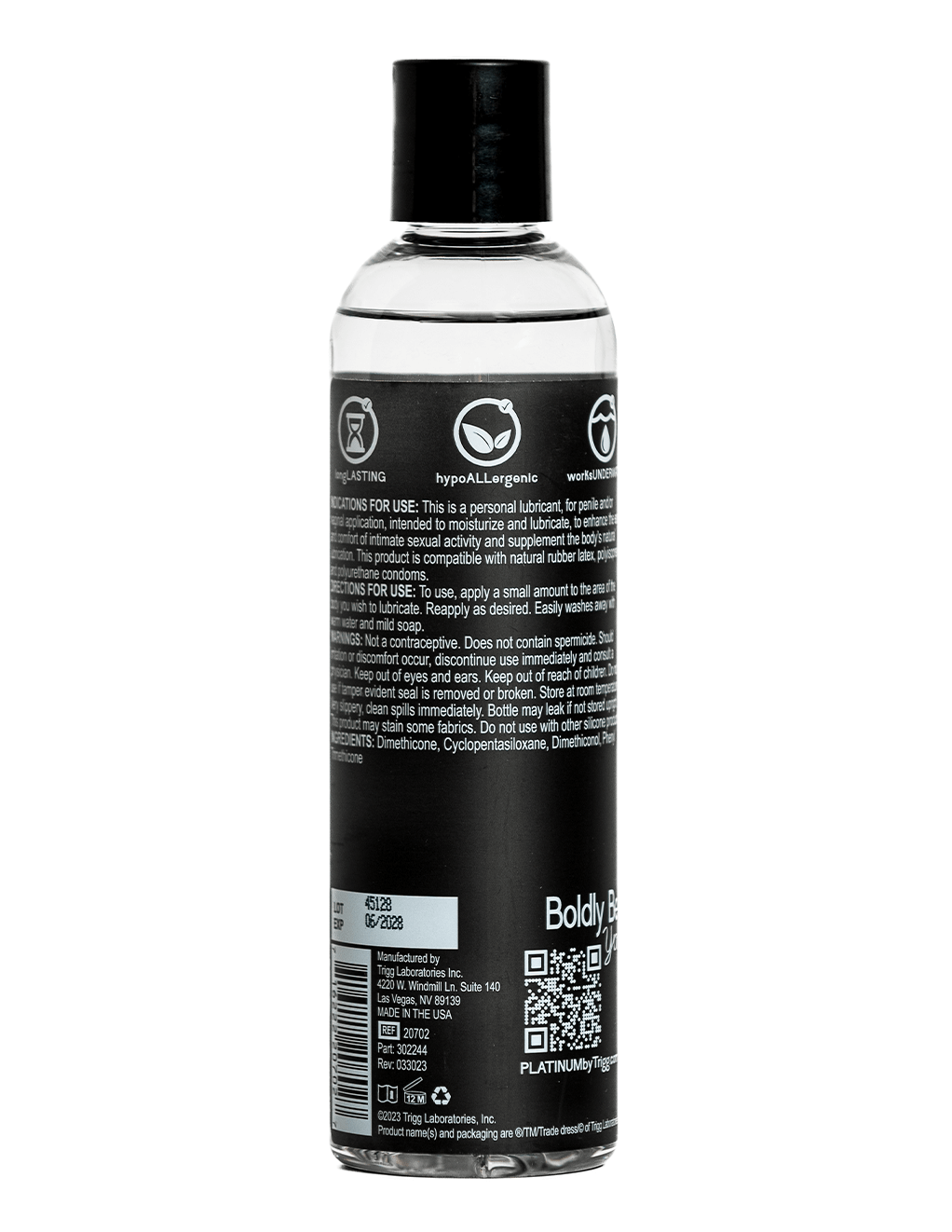 Wet Platinum Silicone Based Personal Lubricant 8oz