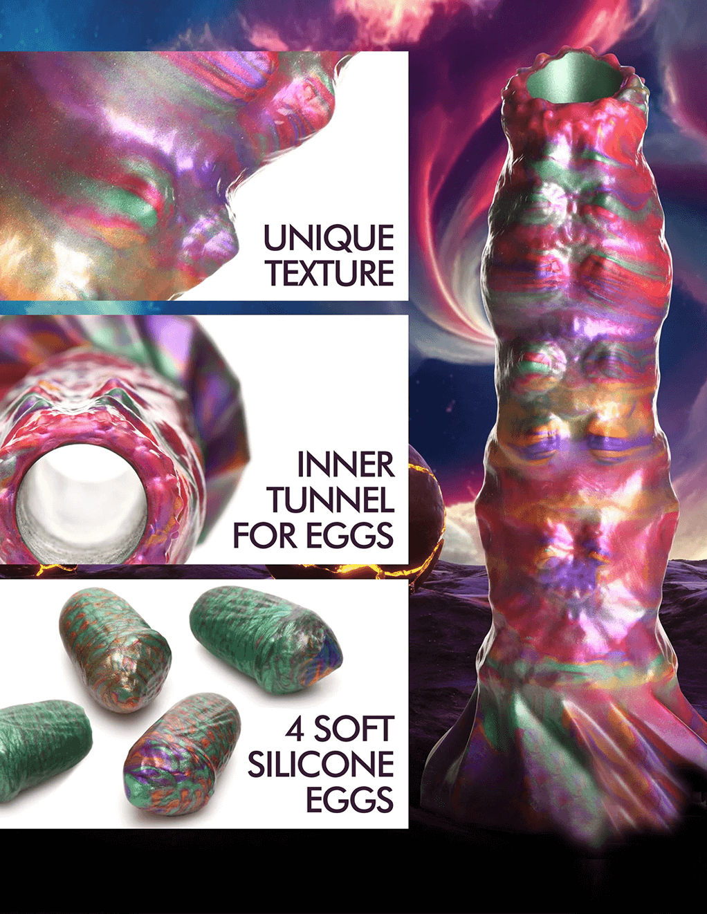 Creature Cocks Larva Ovipositor Dildo - Description