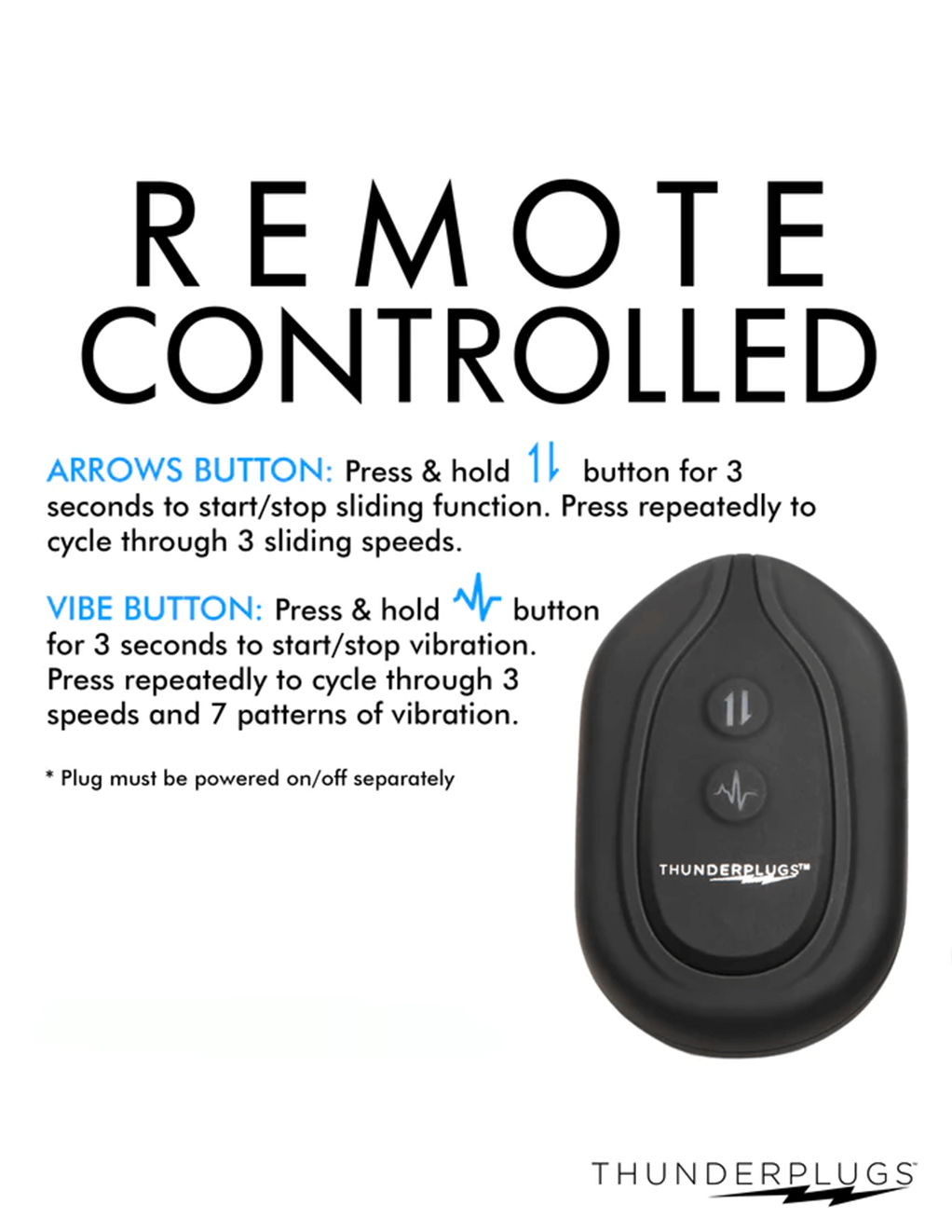 Butt Slider Missile Plug w/ Remote