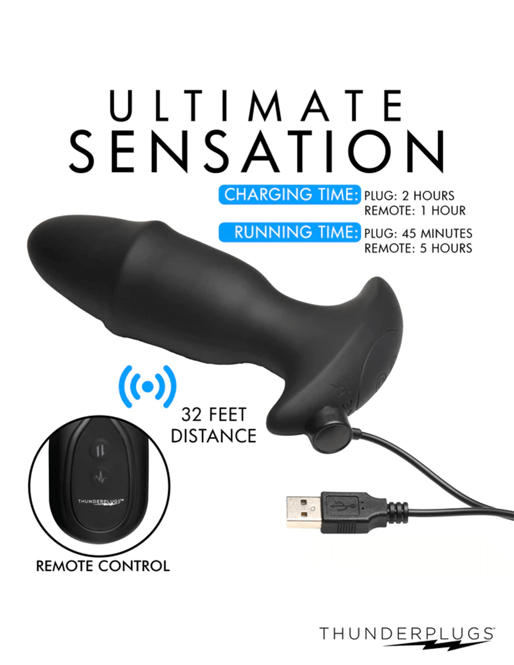 Butt Slider Missile Plug w/ Remote