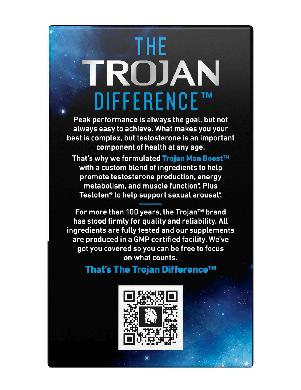 Trojan Man Boost 60ct- Back