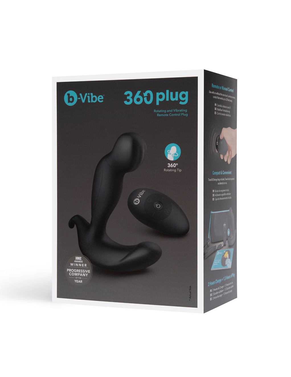 B-Vibe 360 Plug - Black Package