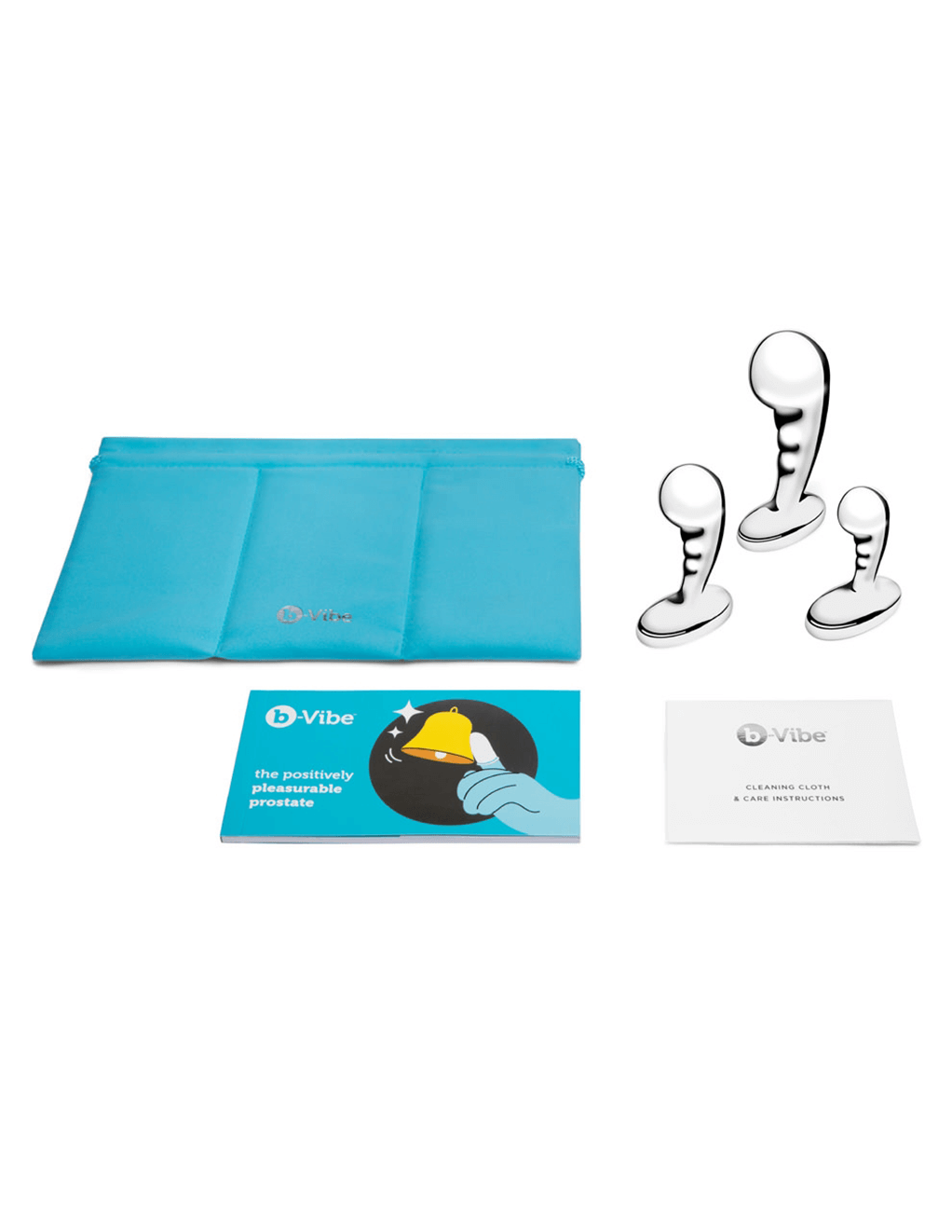 B-Vibe Stainless Steel P-Spot Training Set - Kit