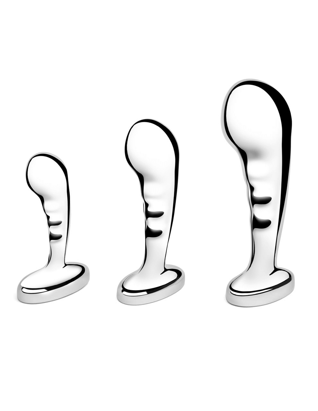 B-Vibe Stainless Steel P-Spot Training Set