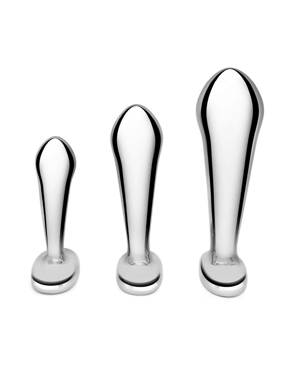 B-Vibe Stainless Steel P-Spot Training Set