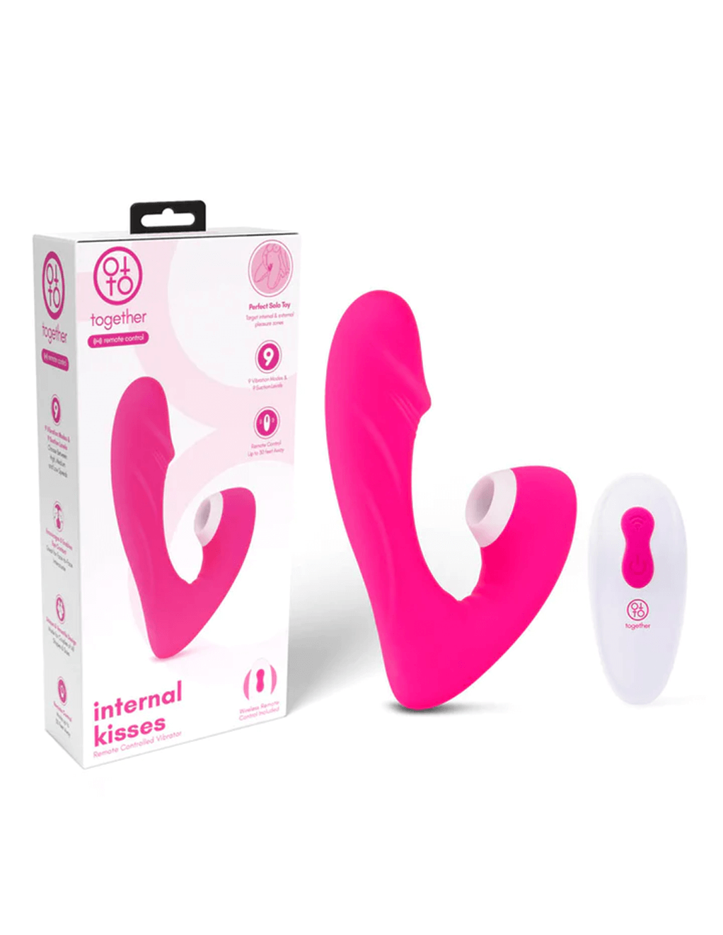 Together Internal Kisses Suction & G-Spot Vibrator