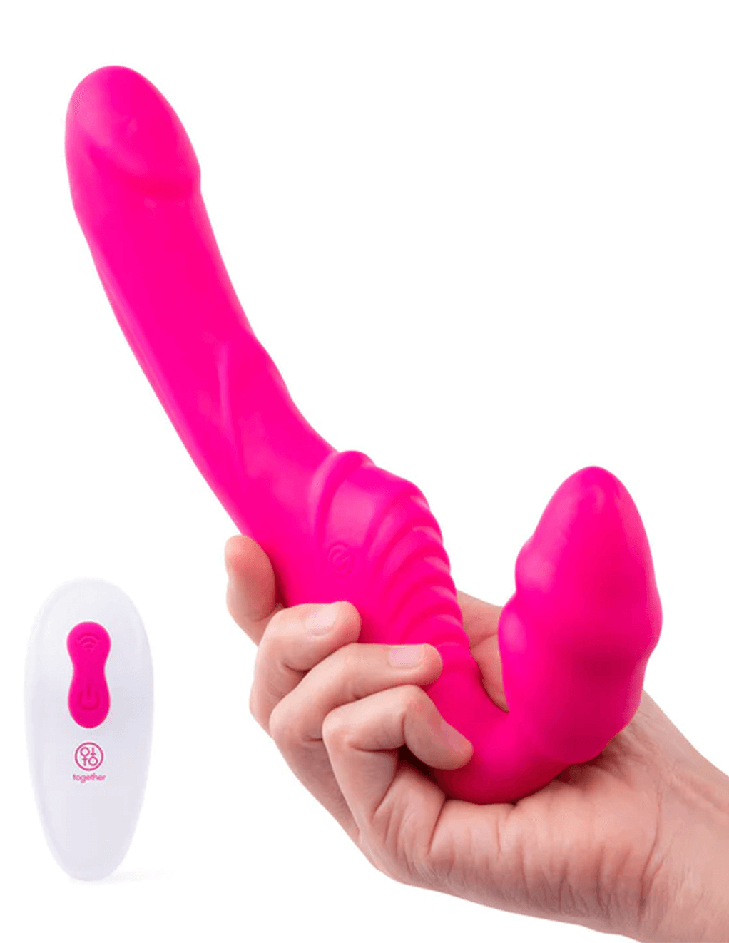 Strapless Together Vibrating Strapless Strap-On