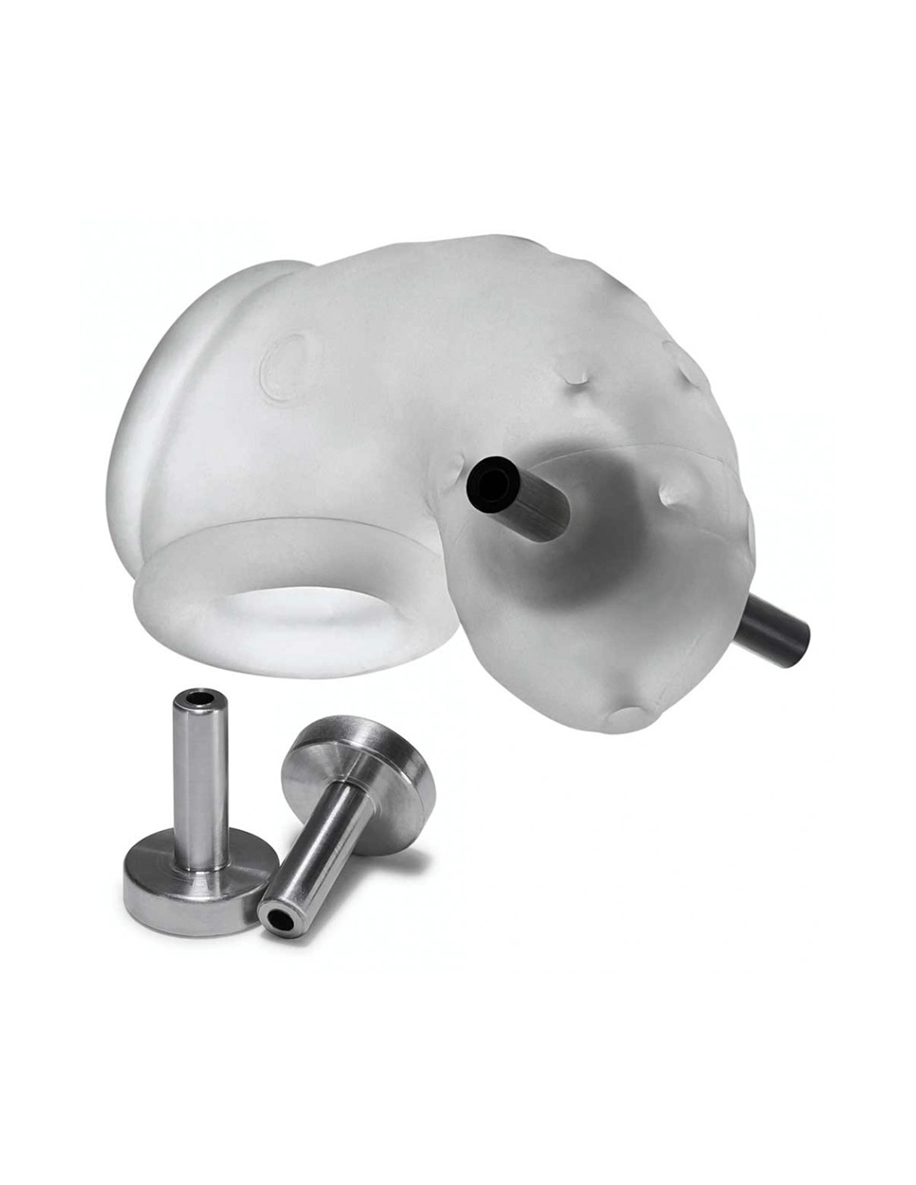 Airlock Electro Chastity - Clear Ice - Front