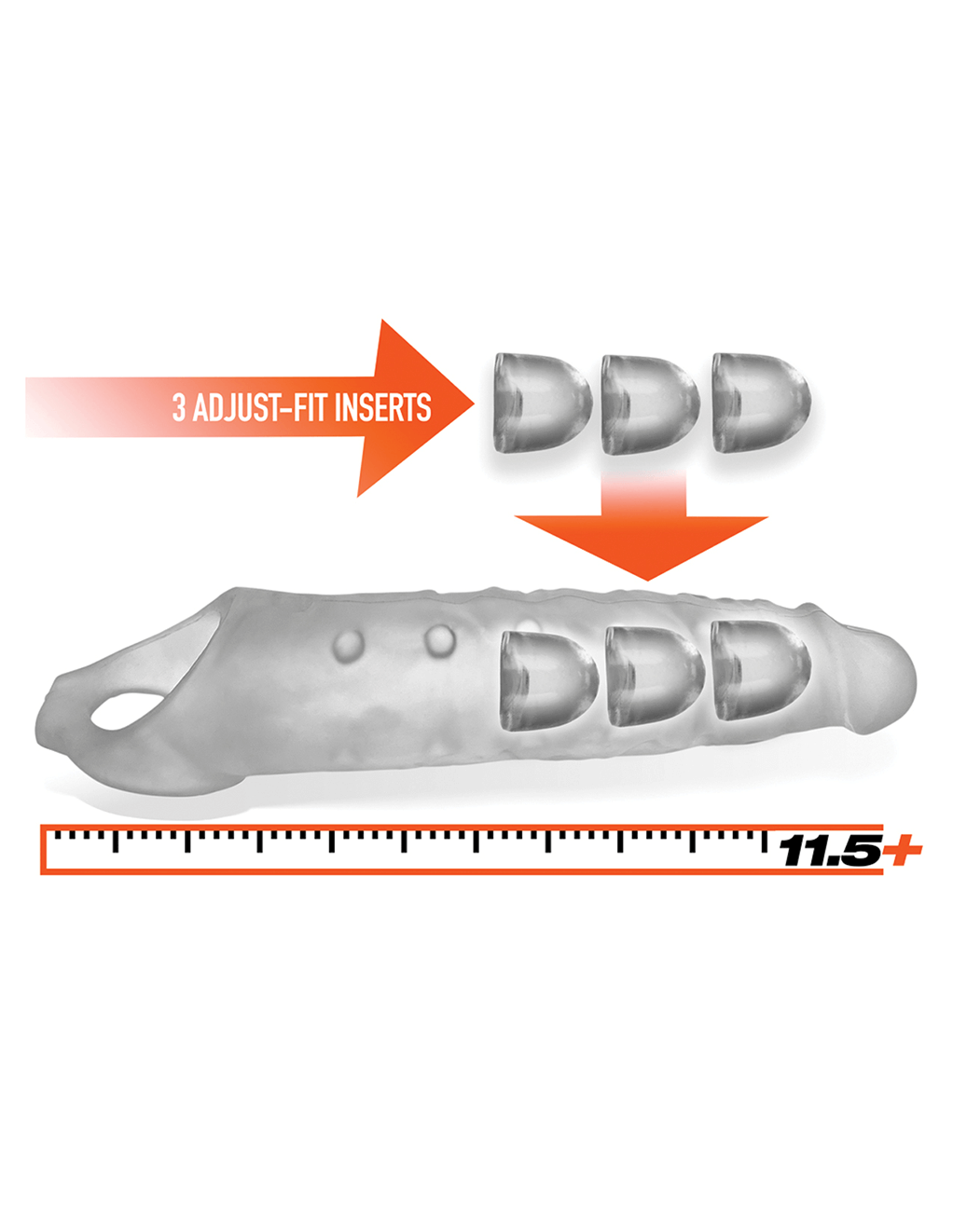 Oxballs Snake Deep Reacher - Clear Ice - Inserts