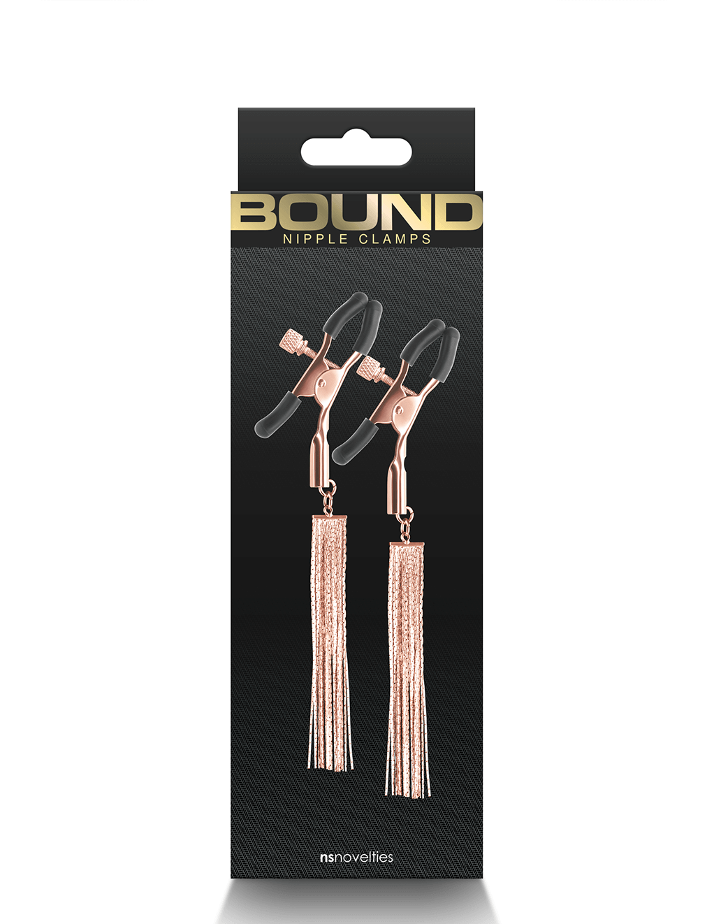 Adjustable Metal Tassle Clamps D2 - Rose Gold Package