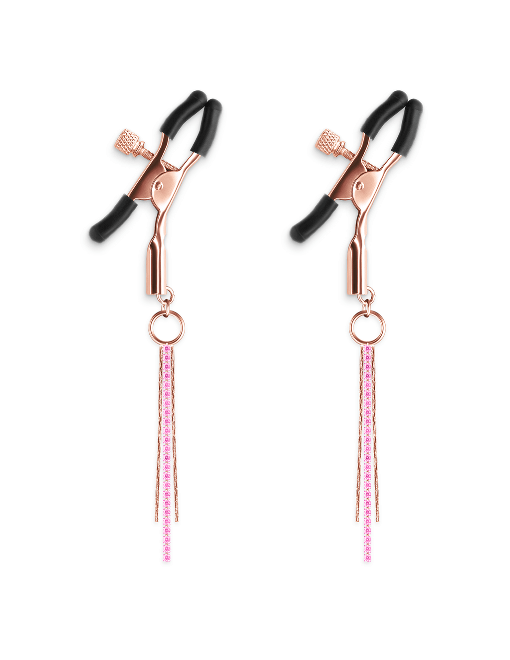 Bound Adjustable Metal 3 Tassle Clamps D3