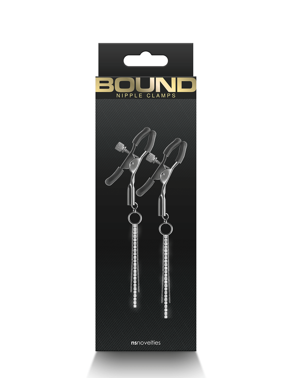 Adjustable Metal 3 Tassle Clamps D3 - Gun Metal Package