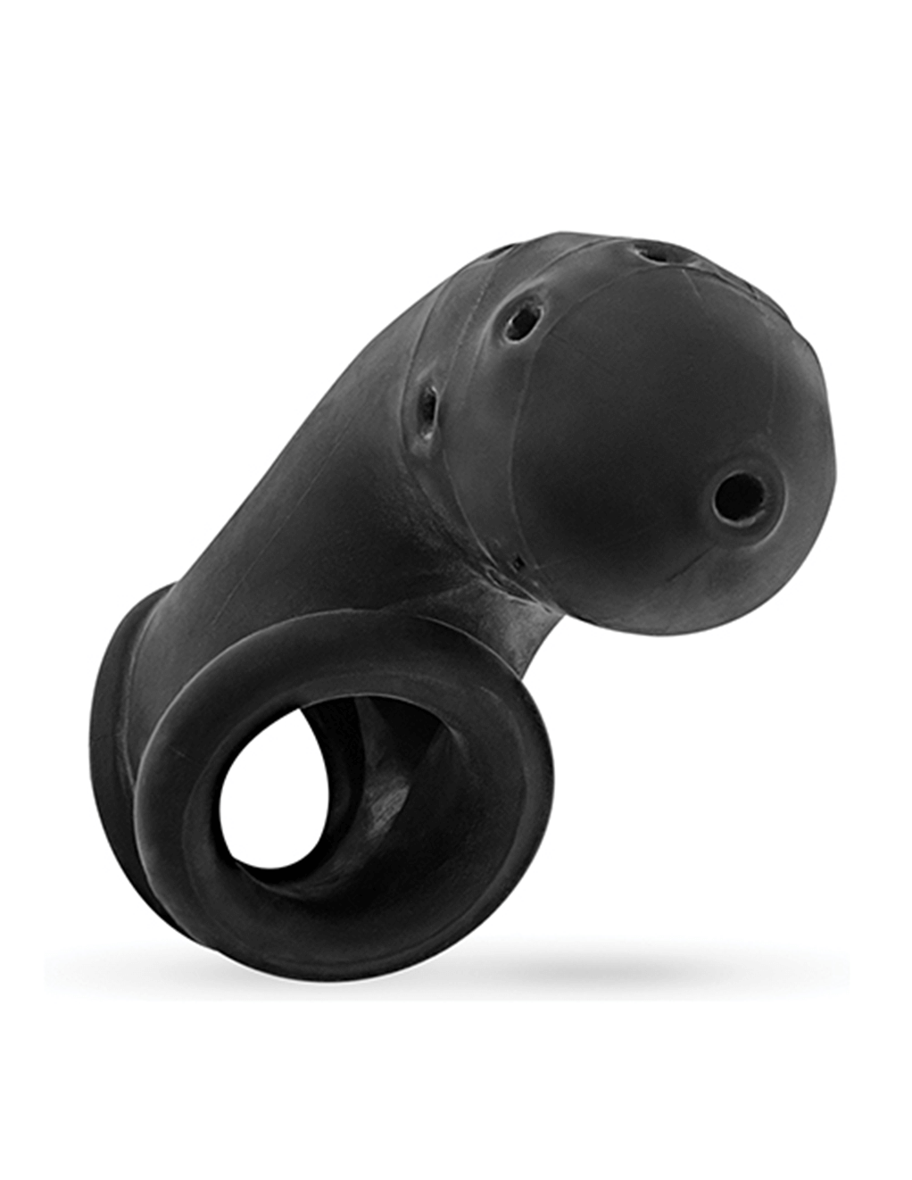 Airlock Chastity - Black Ice - Front Angle