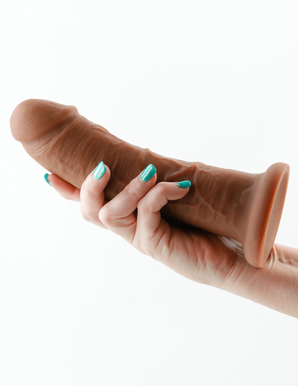 Colours Dual Density 7" Wide Dildo - Dark