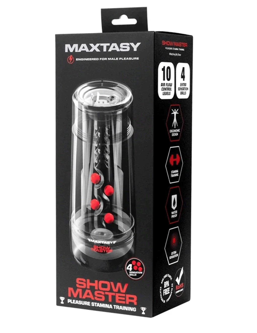 Maxtasy Show Master Clear Viewable Stroker