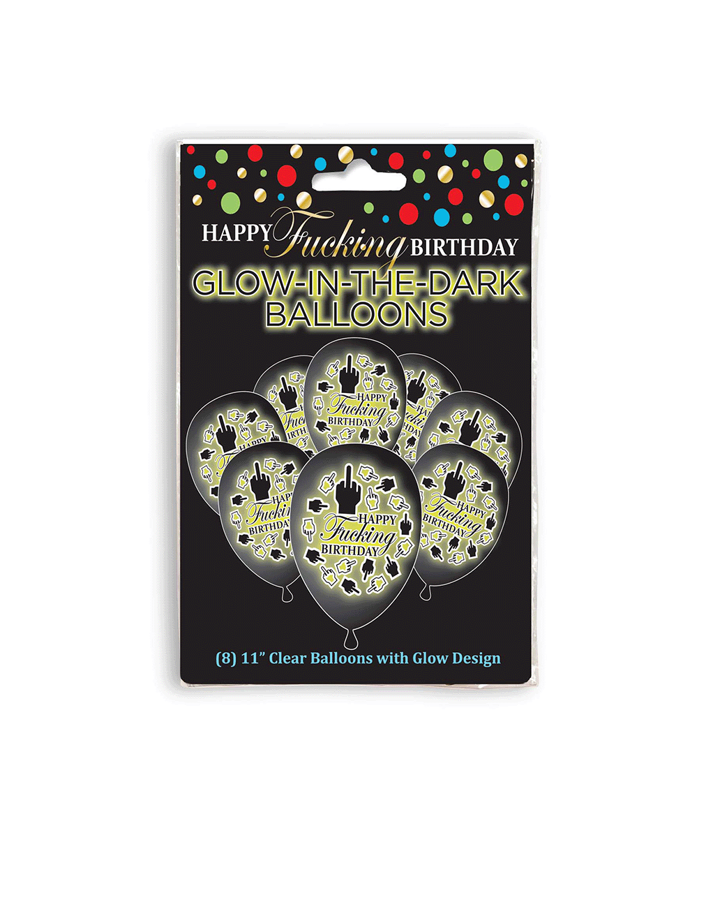 Happy F-ing Birthday Glow Balloons
