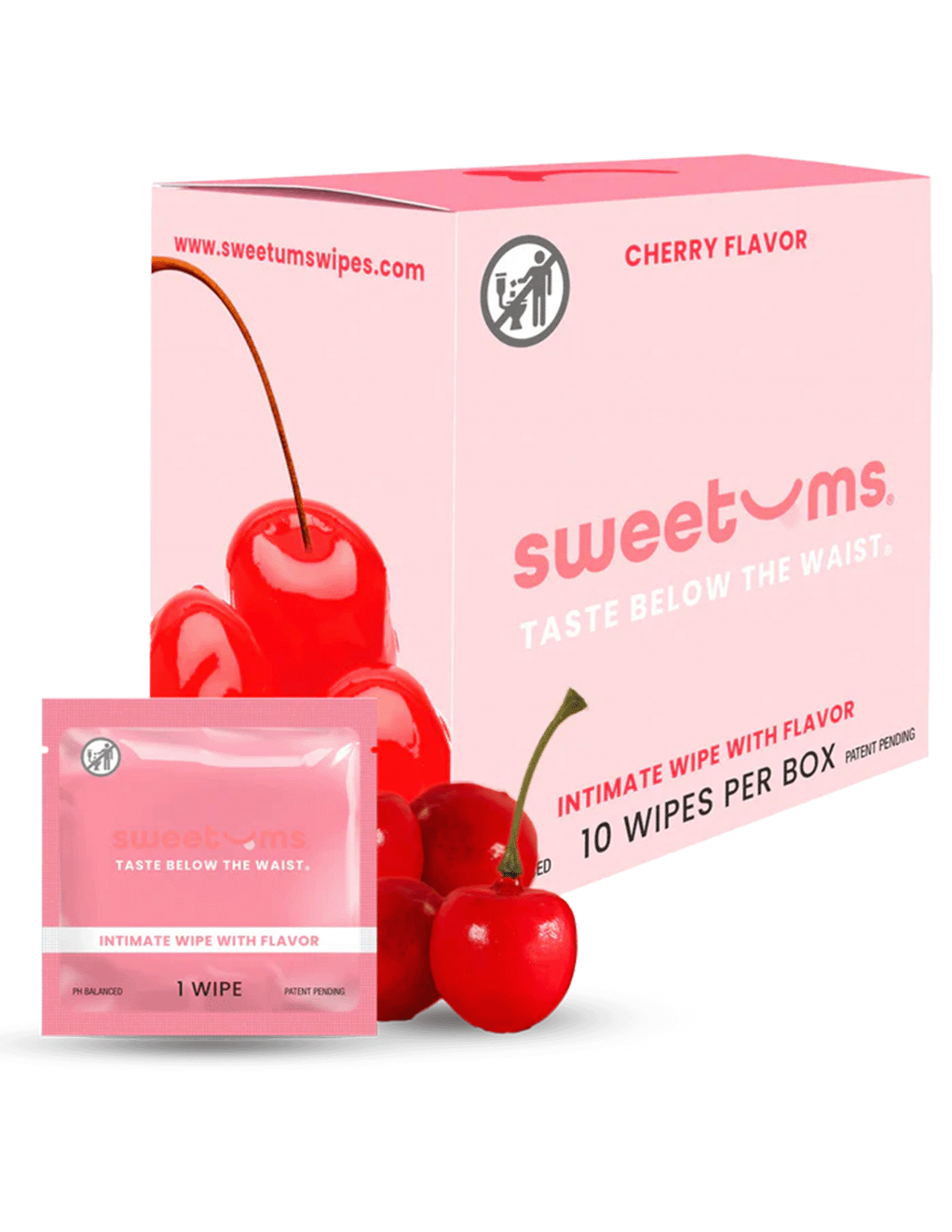 Sweetums Cherry Flavored Wipes