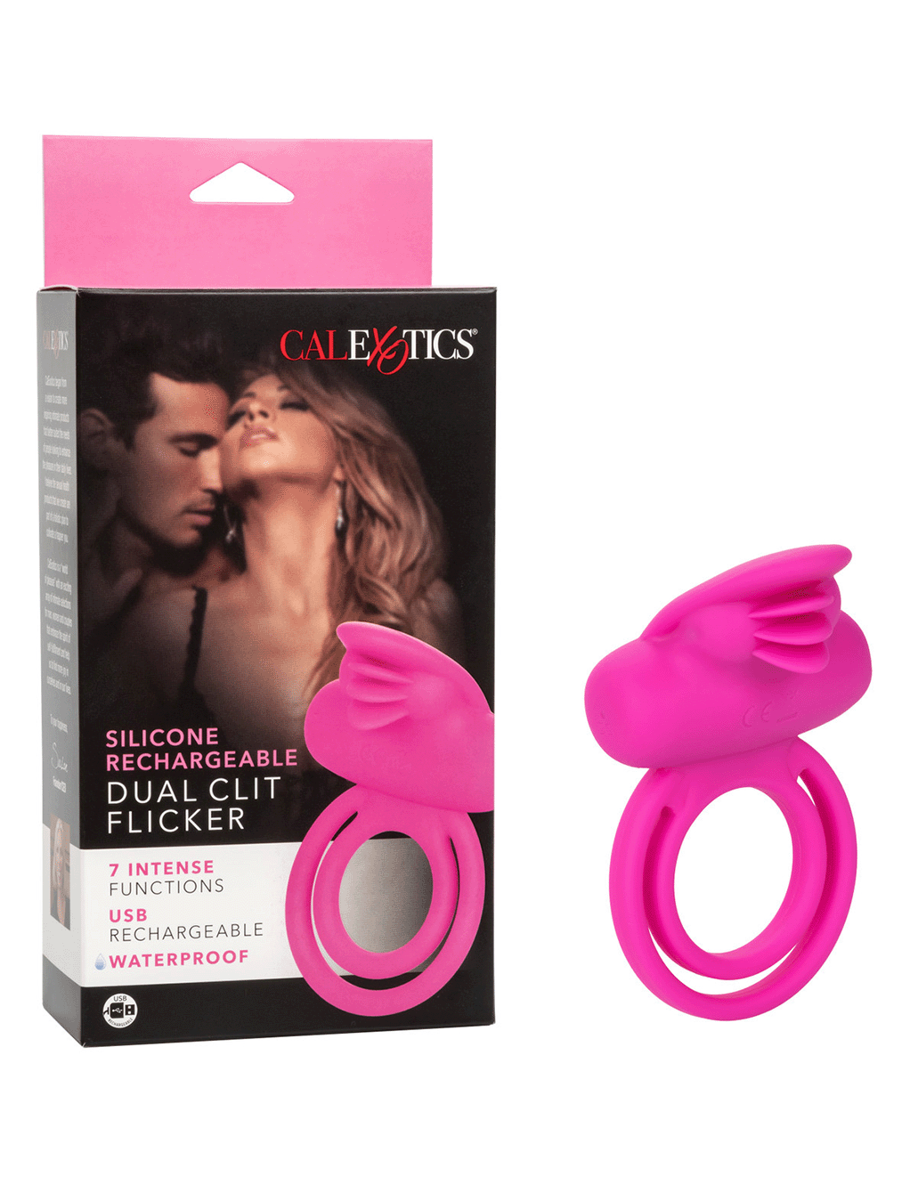 Silicone Rechargeable Dual Clit Flicker