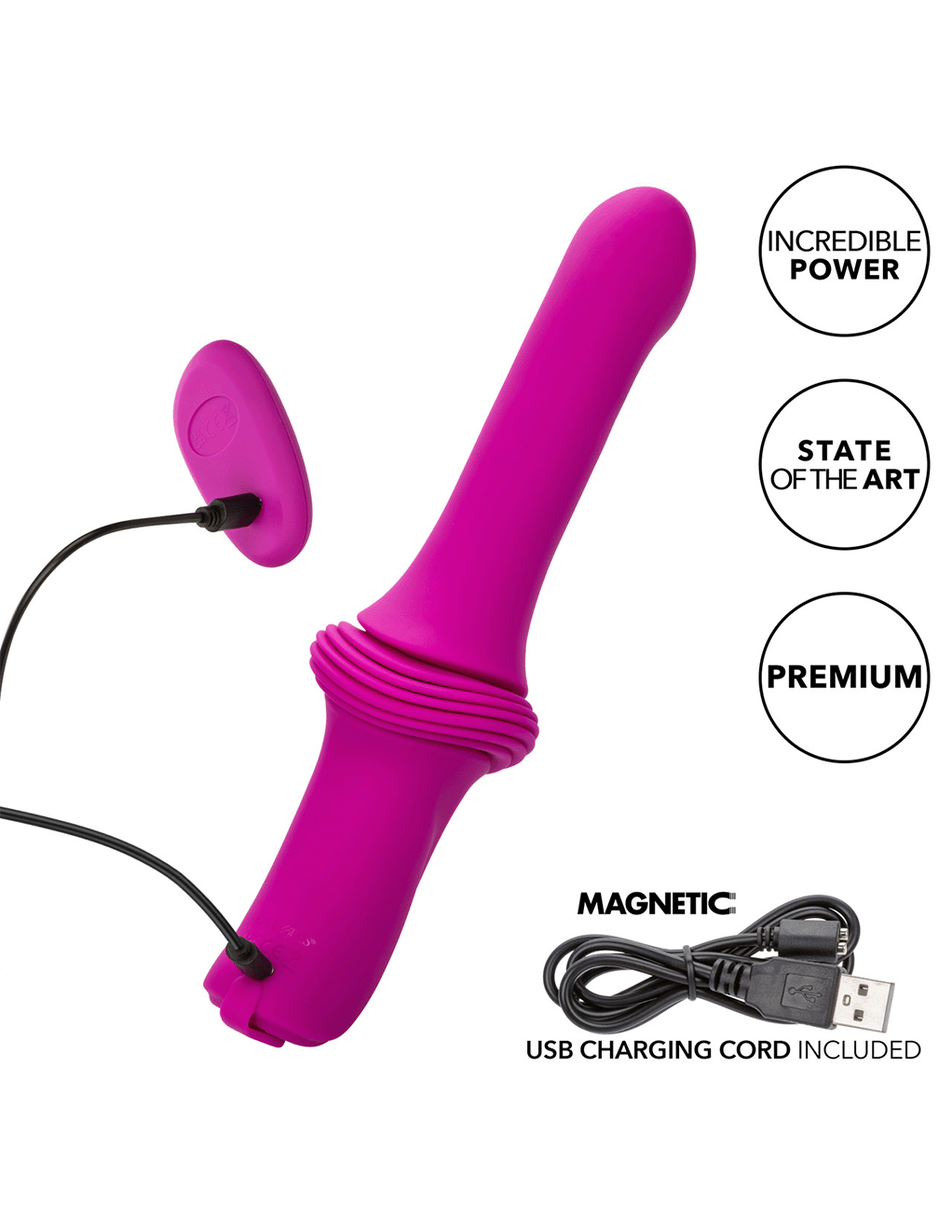 Overdrive Smooth Thruster Thrusting Silicone Dildo
