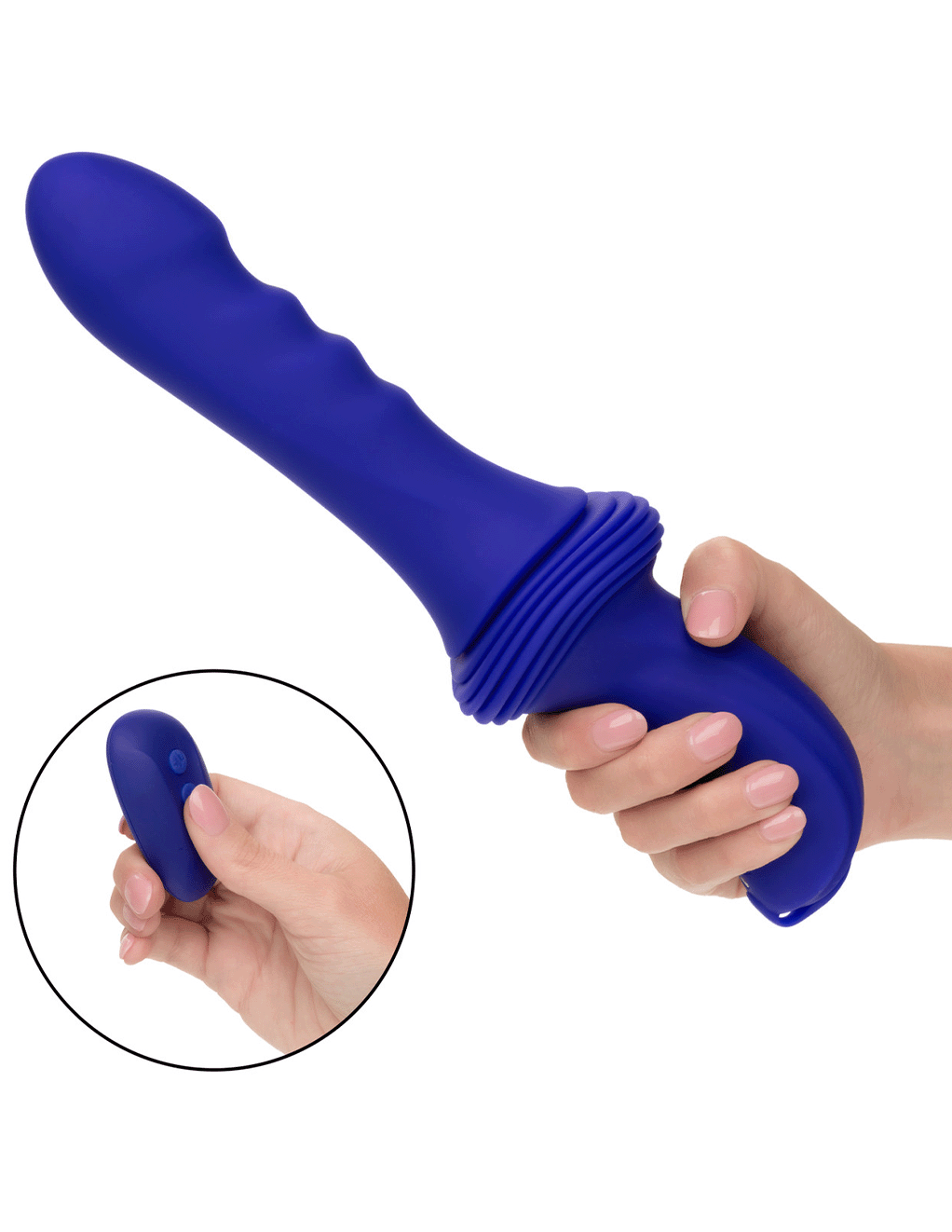 Overdrive Ridged Thruster Thrusting Silicone Dildo