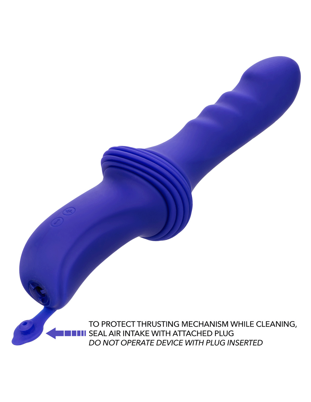 Overdrive Ridged Thruster Thrusting Silicone Dildo