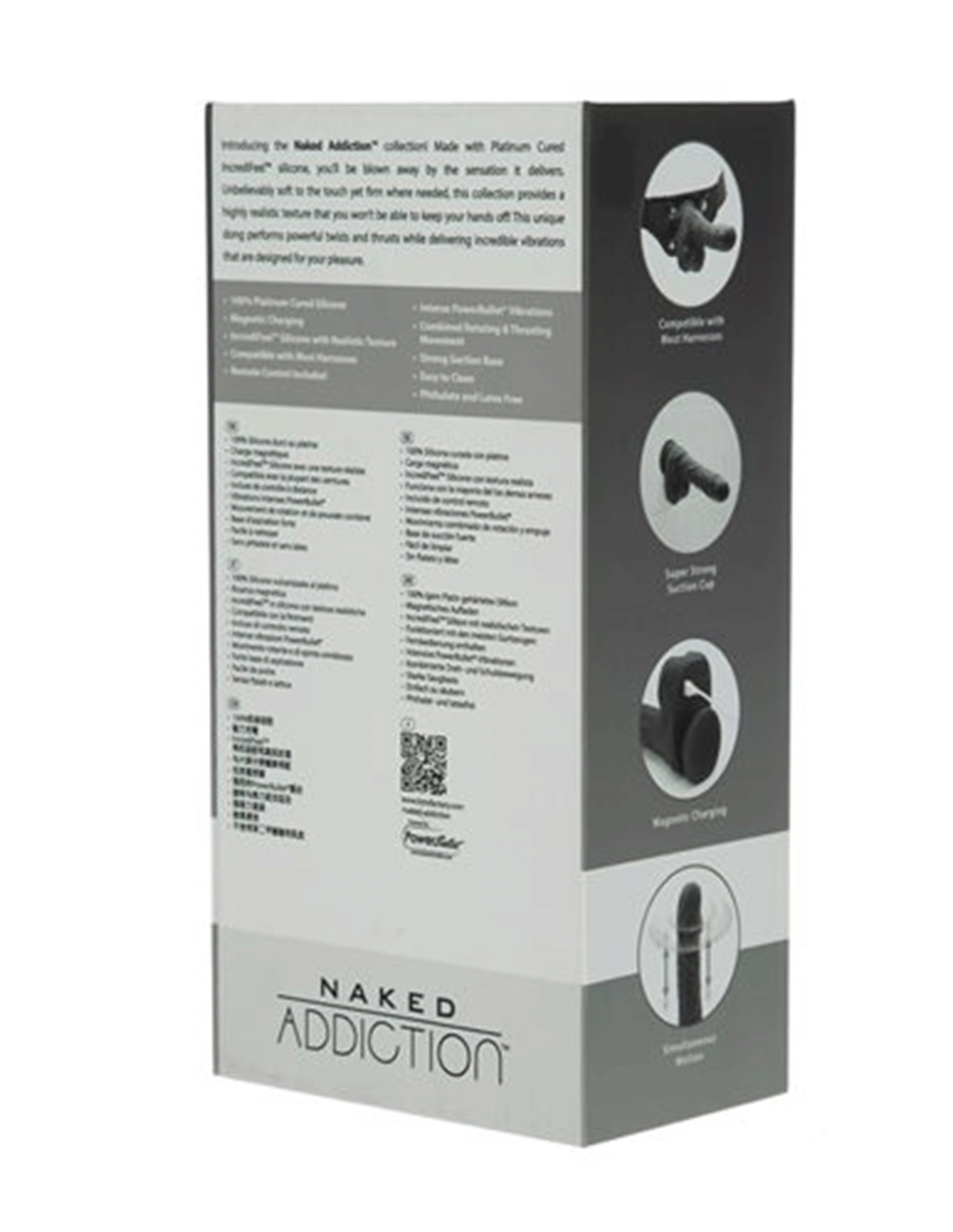 Naked Addiction 8.6in Thrusting Rotating Dildo