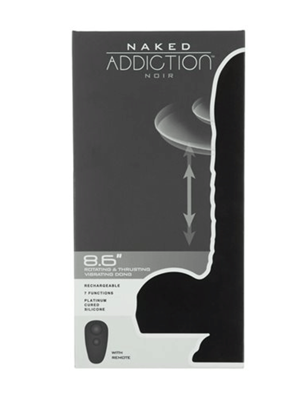 Naked Addiction 8.6in Thrusting Rotating Dildo