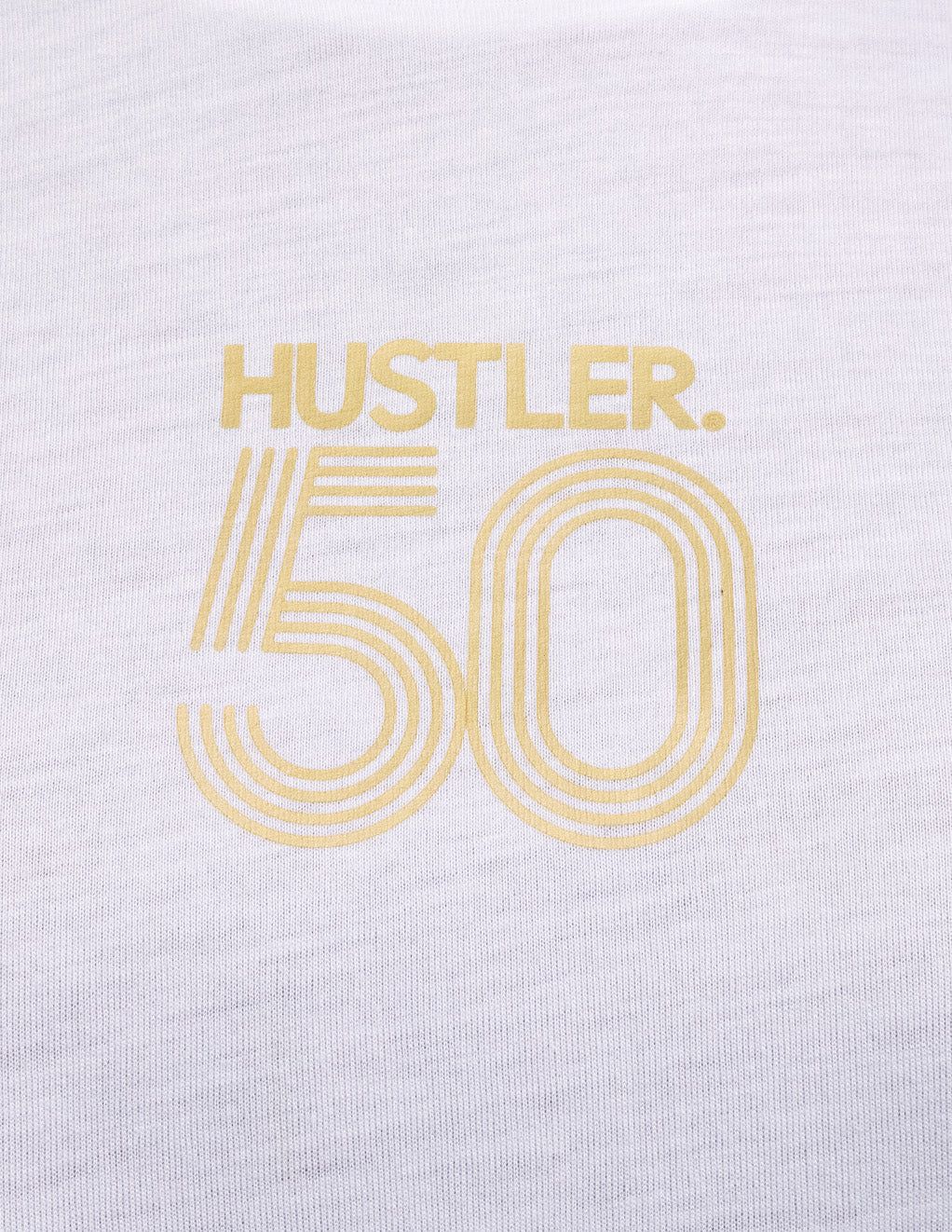 HUSTLER 50th Anniversary Boxy Crop Festival Tee