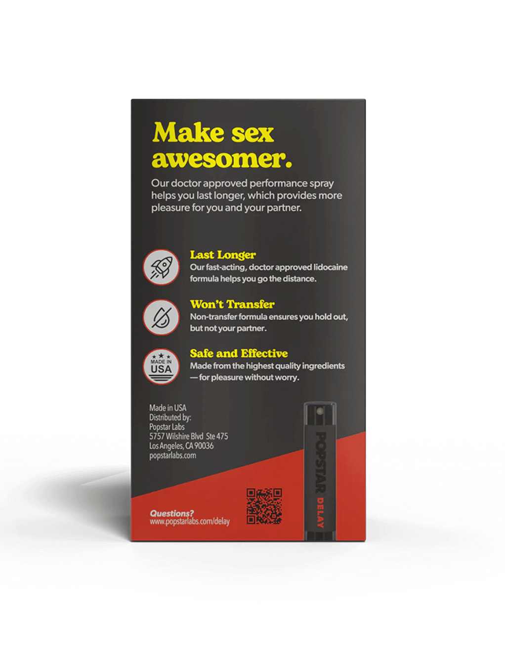 Popstar Climax Control Delay Spray