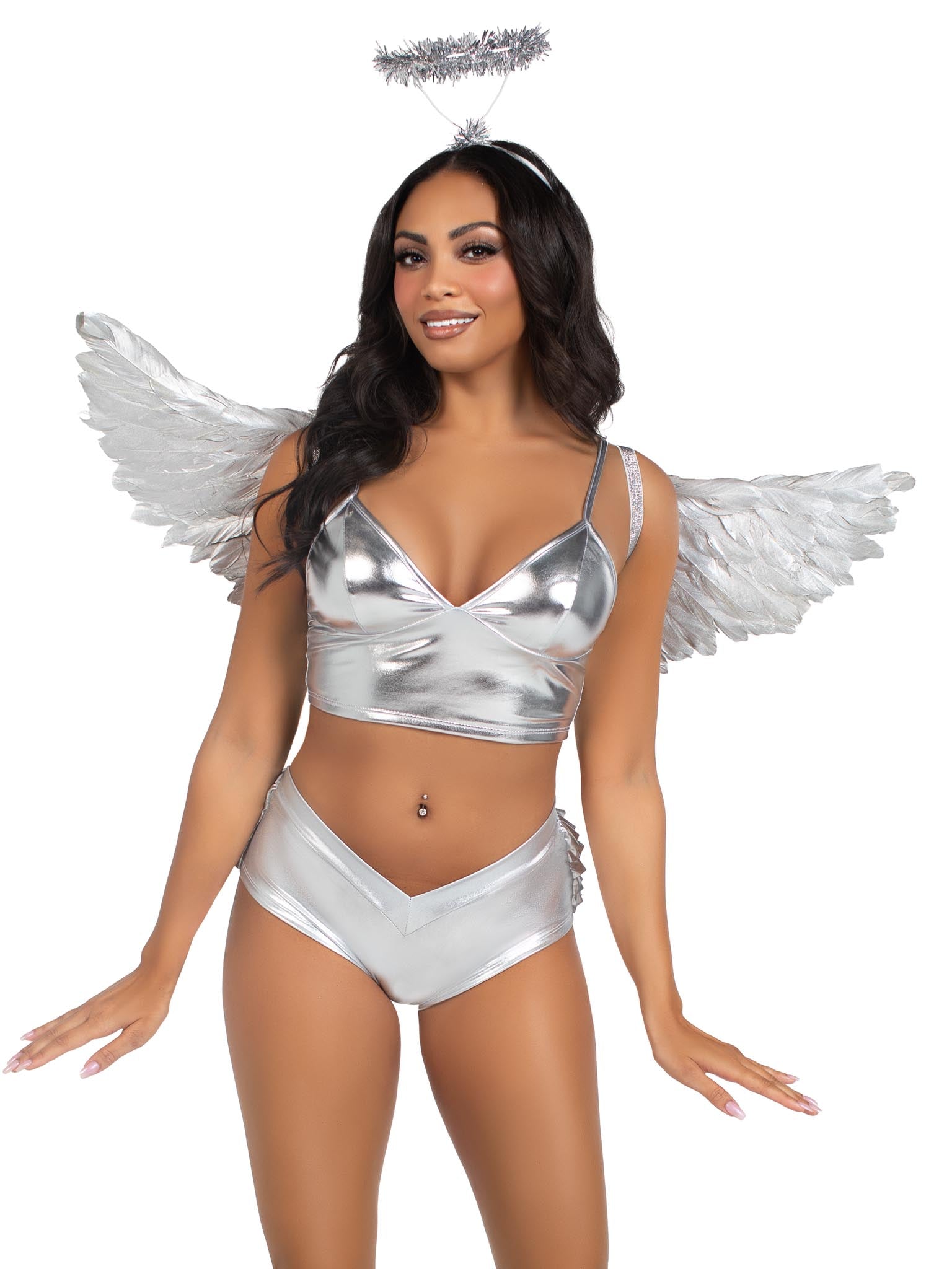 Metallic Angel Wings & Tinsel Halo Kit