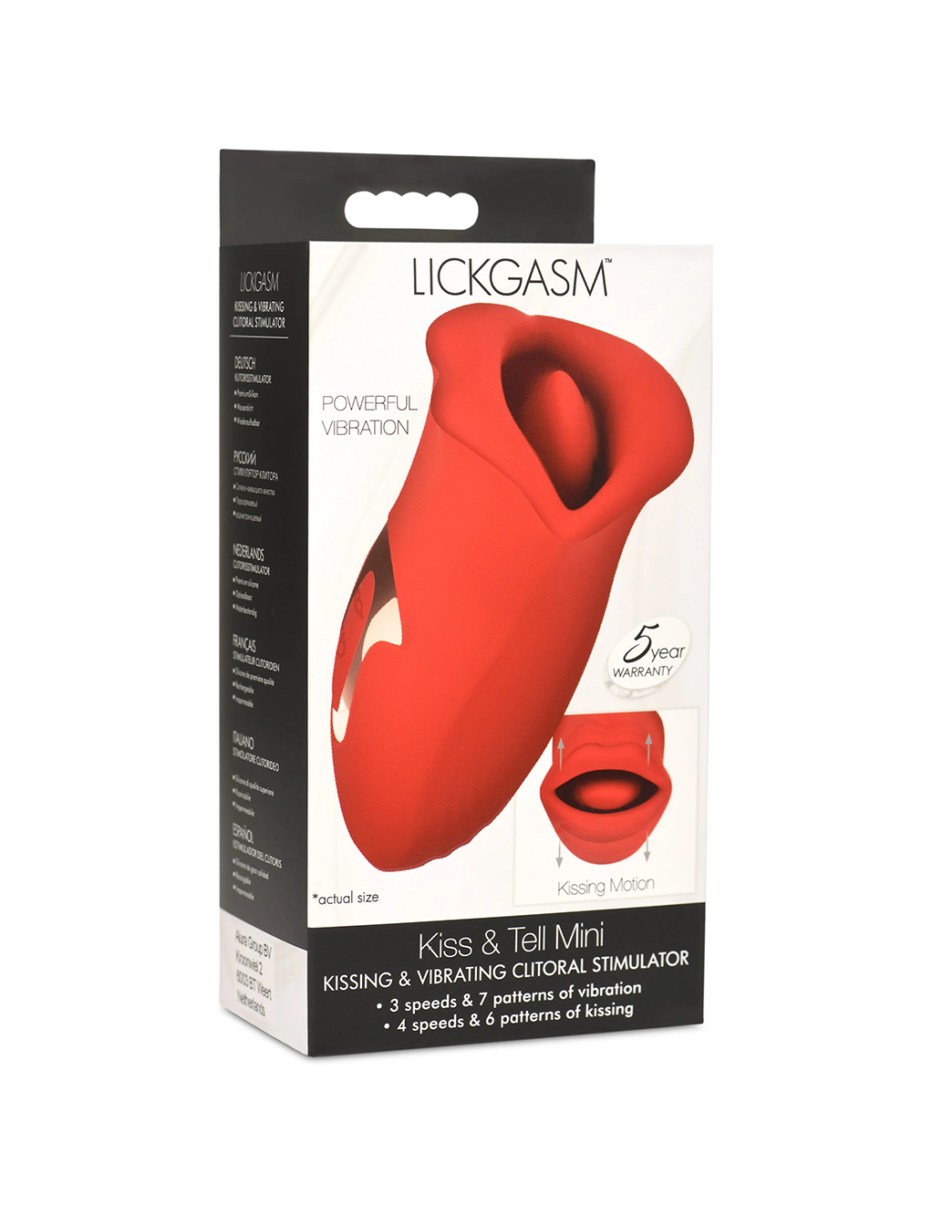 Lickgasm Kiss & Tell Kissing & Vibrating Clitoral Massager