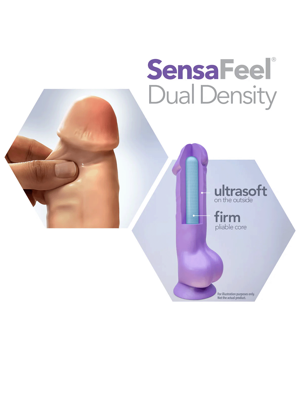 Au Naturel 11in Magnum Vibrating Sensa Feel