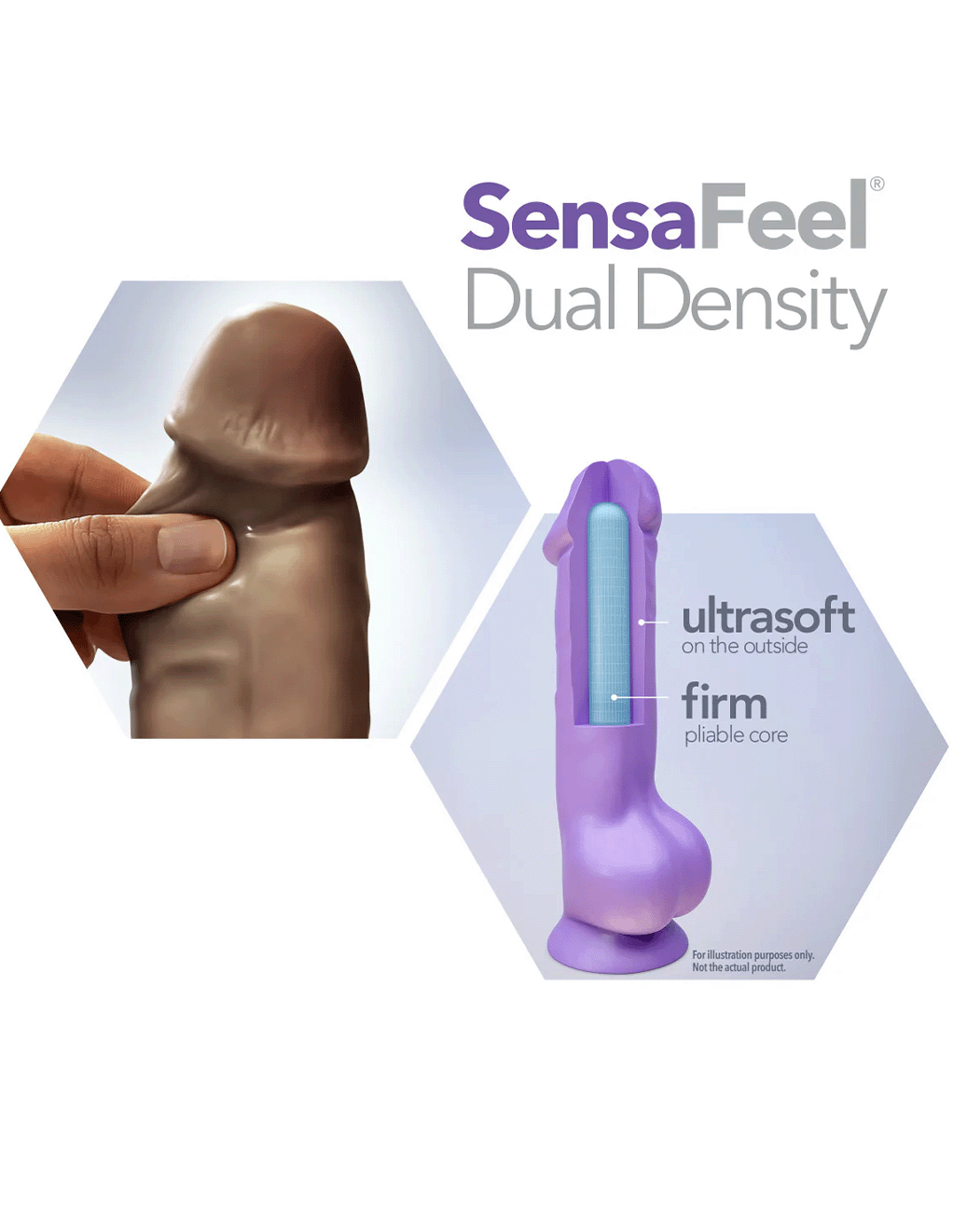 Au Naturel 11in Magnum Vibrating Sensa Feel