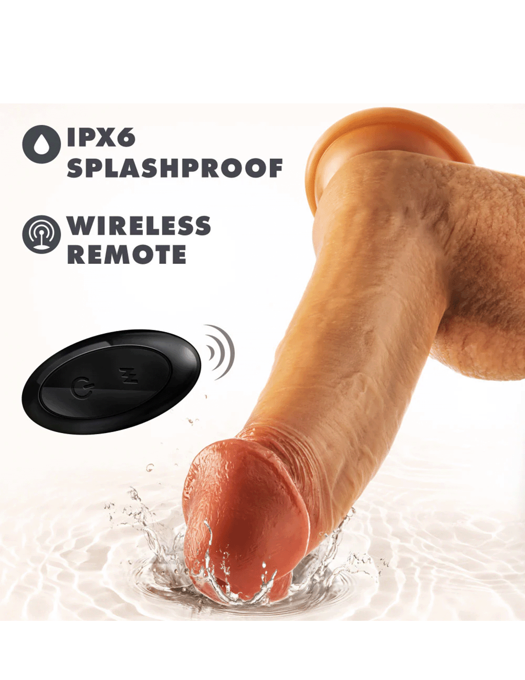 Dr. Phillips 8.5in Silicone Thrusting Dildo