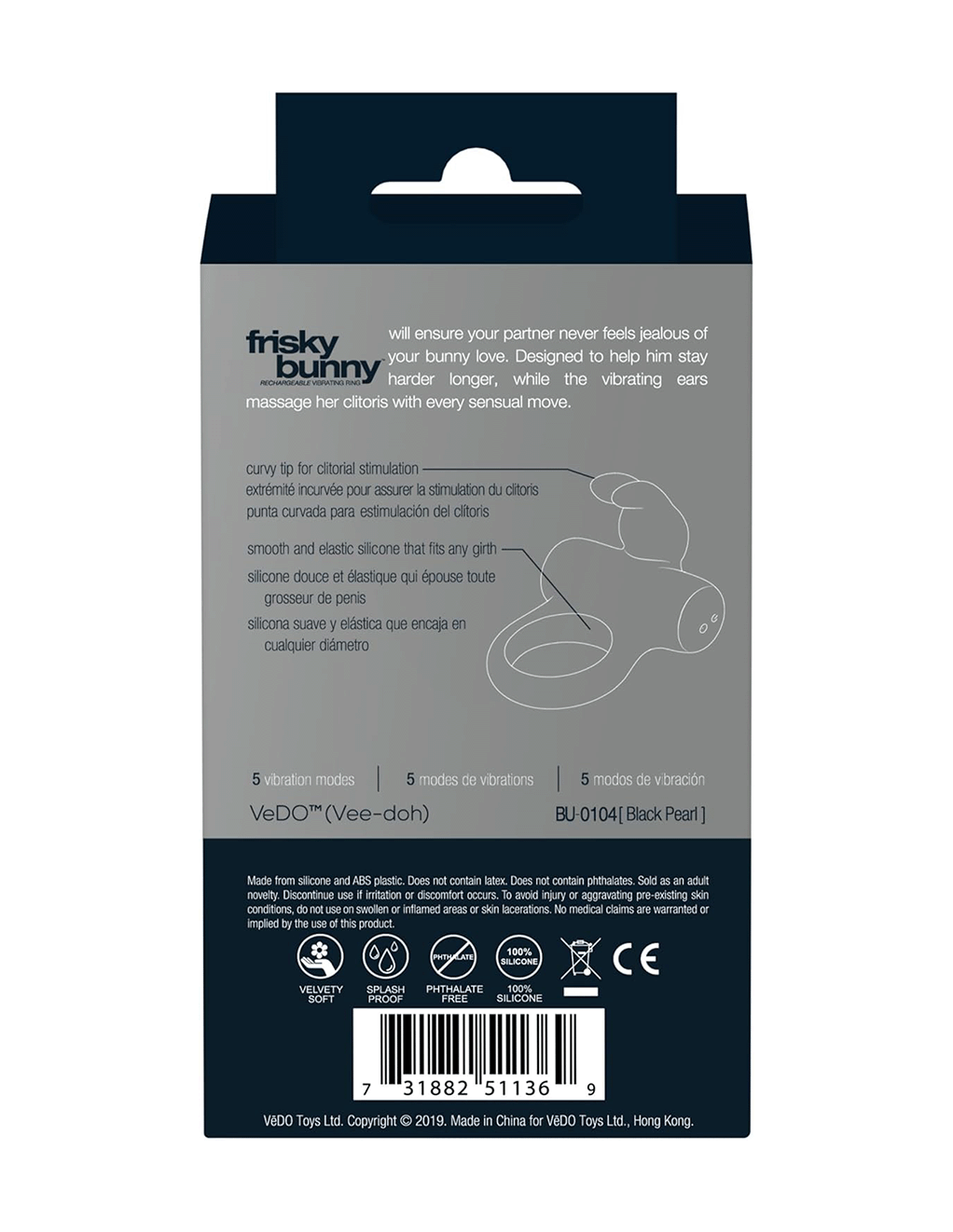 Frisky Bunny Rechargeable Ring