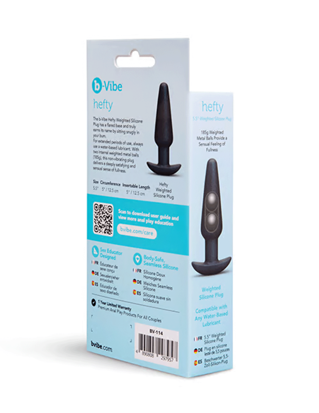 b-Vibe Hefty Weighted Silicone Plug