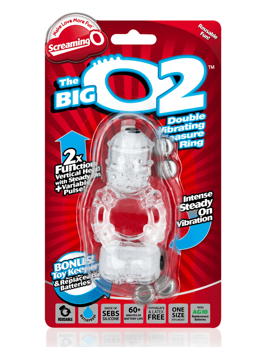 Screaming O The Big O 2 Double Vibrating Cockring - Package