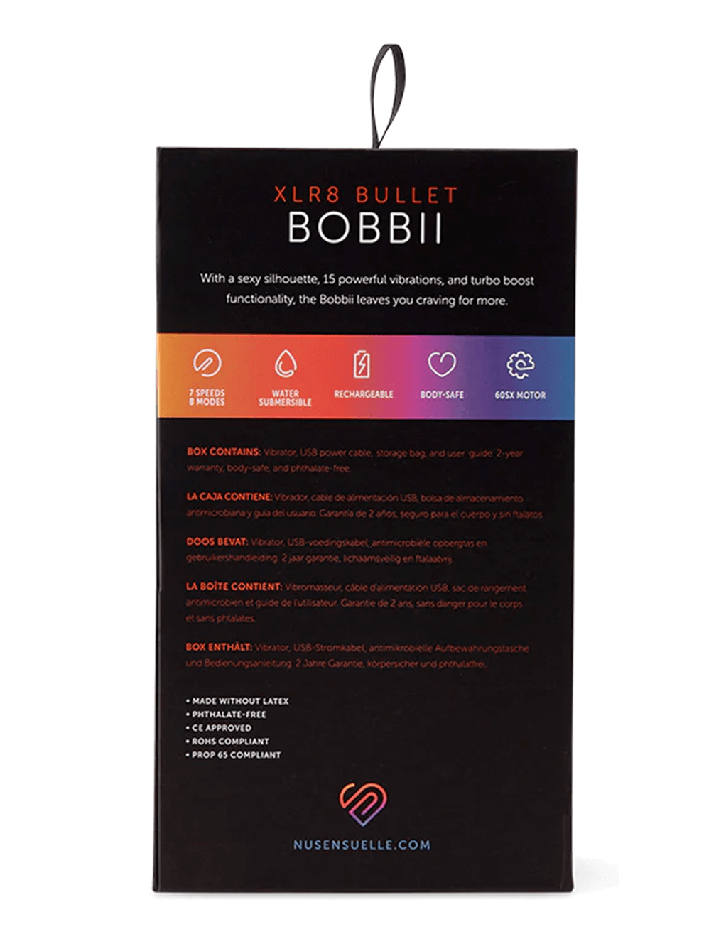 Nu Sensuelle Bobbii XLR8 Turbo - Box Back