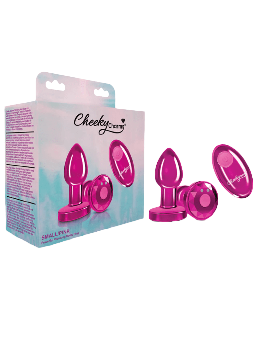 Cheeky Charms Metal Vibrating Plug Small - Box