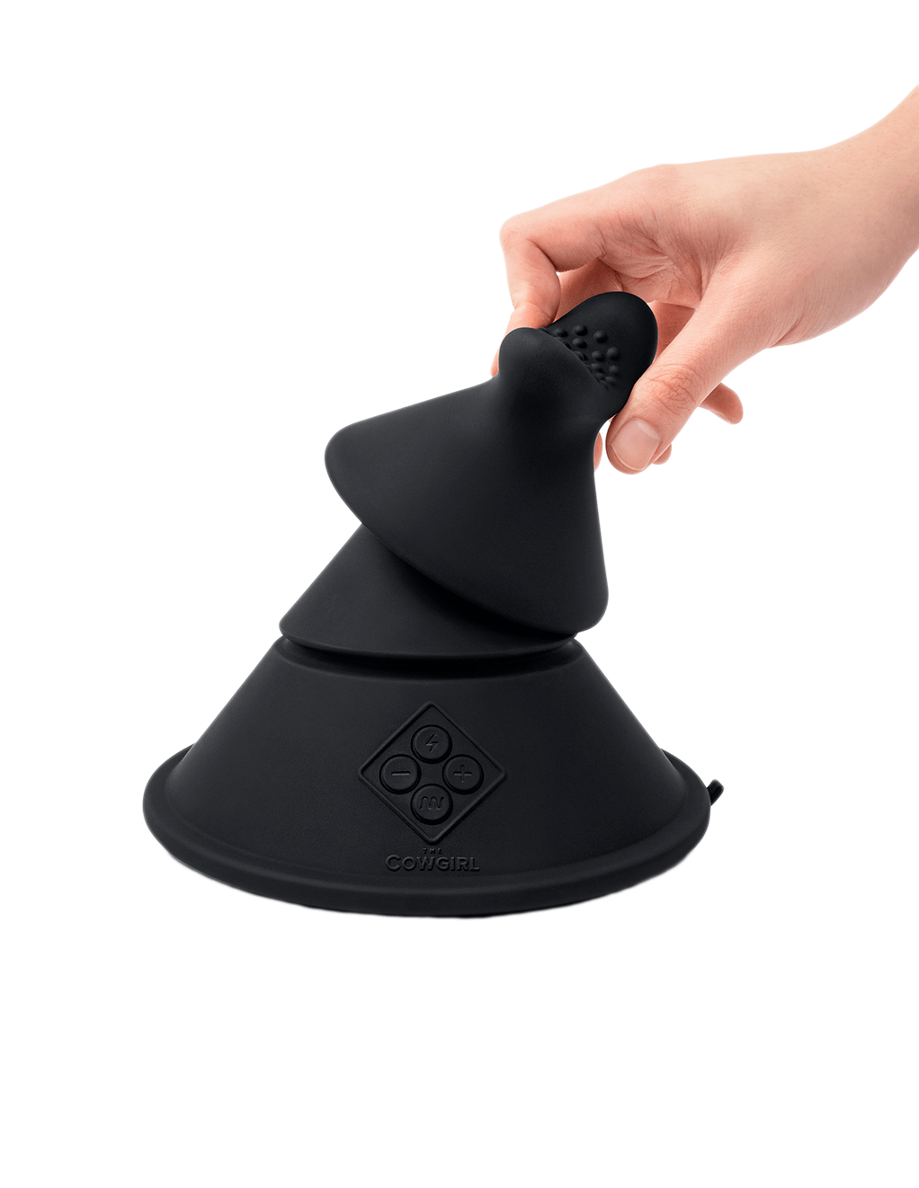 The Cowgirl Cone - Saddle Attachment In Hand