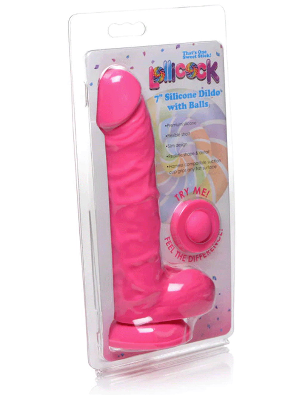 Lollicock 7in Silicone Dildo w. Balls