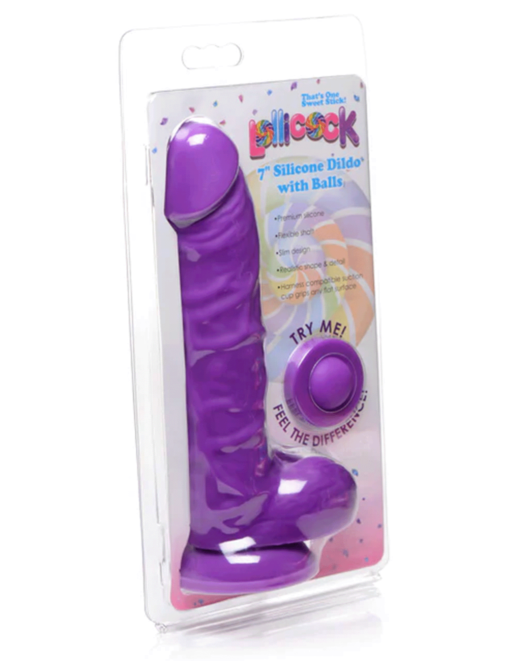 Lollicock 7in Silicone Dildo w. Balls