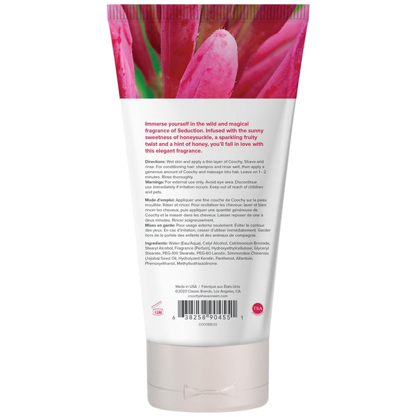 Coochy Shave Cream Seduction - 3.4oz - Back