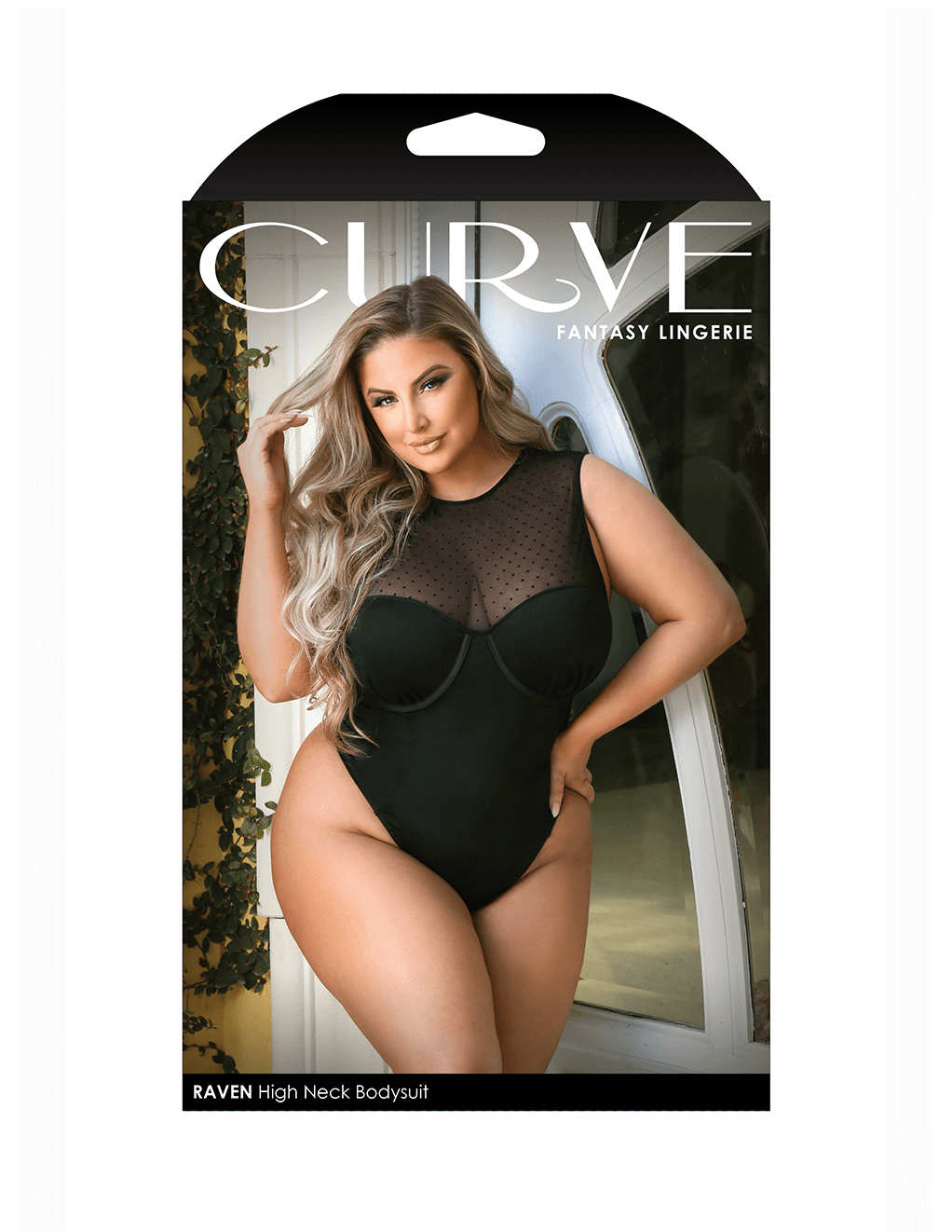 Curve Raven High Neck Molded Cup Bodysuit