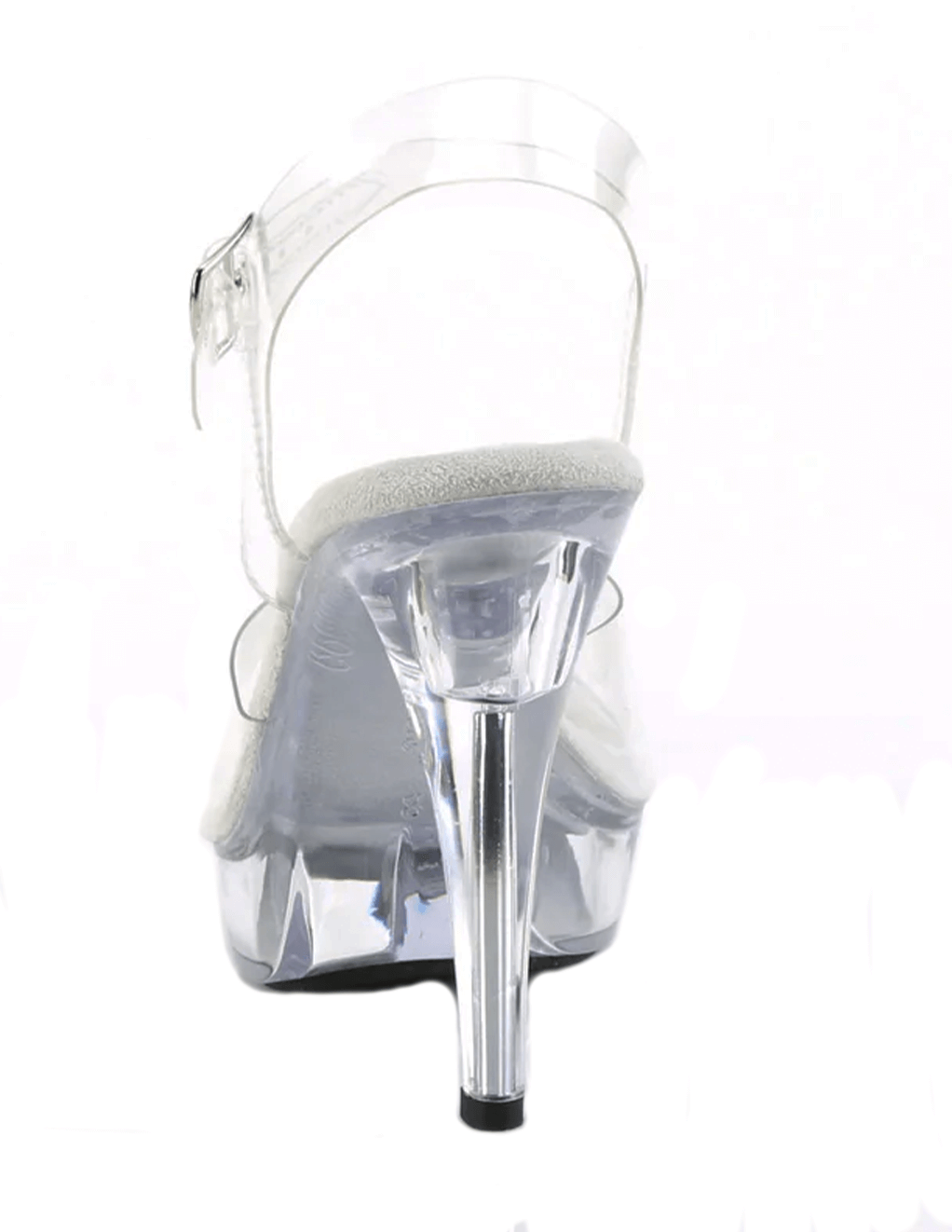 Cocktail-508 Peep Toe Heel Sandal - Clear - Back
